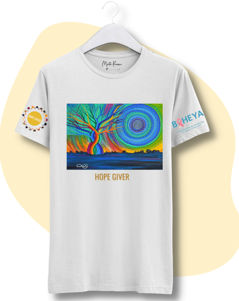 Tree of Life T-shirt donated to the Hope Giver campaign since 2021 by Marta Krevsun